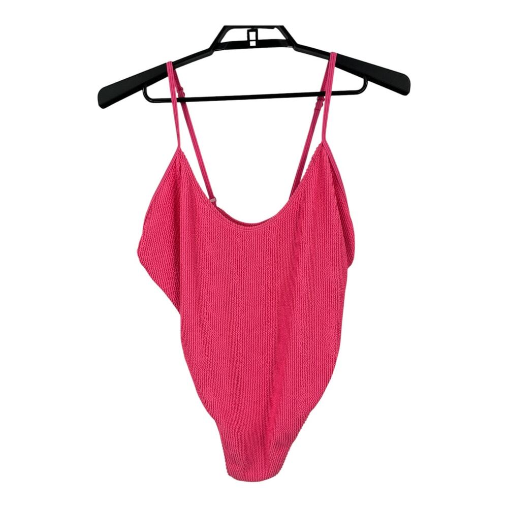 Good American bathing suit Always Fits One-Piece Swimsuit pink plus 7/8 4XL/5XL